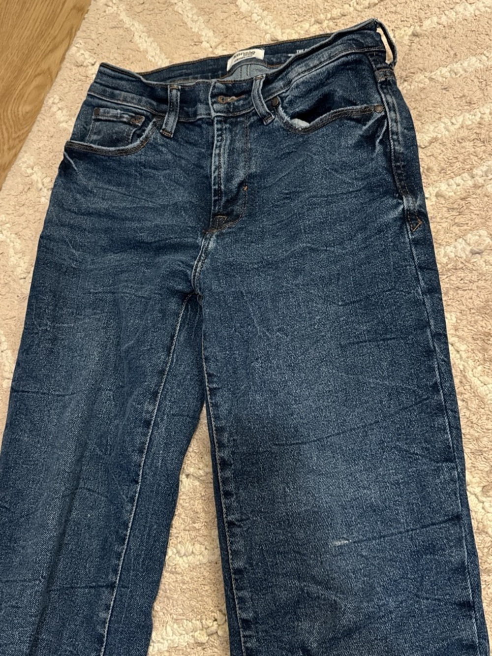 Kensie Dark Blue Straight Jeans